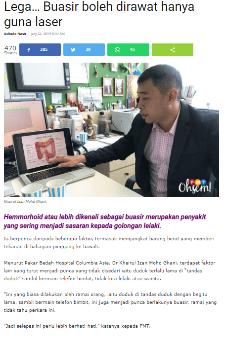 Malaysia Piles Buasir Treatment